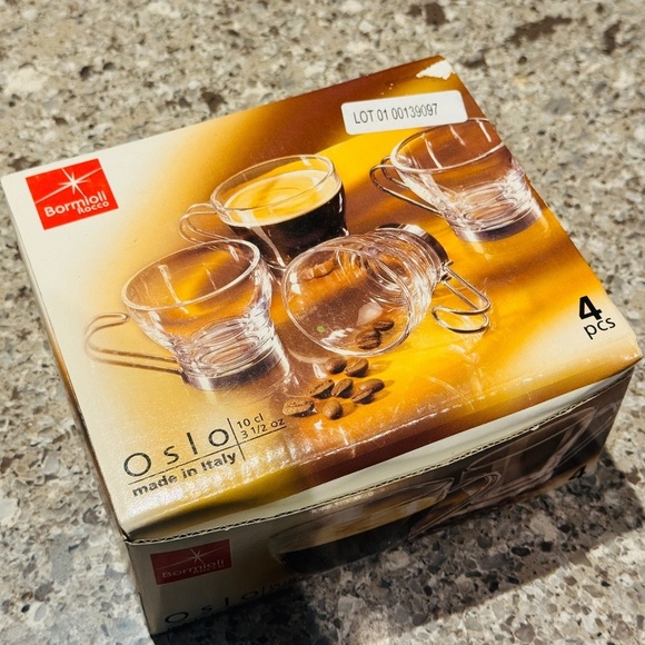 Bormioli Rocco Other - Bormioli Rocco - Set of 4 Espresso Cups, Used 2 to 3 Times, Great Condition